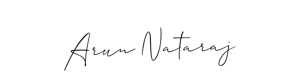 How to Draw Arun Nataraj signature style? Allison_Script is a latest design signature styles for name Arun Nataraj. Arun Nataraj signature style 2 images and pictures png