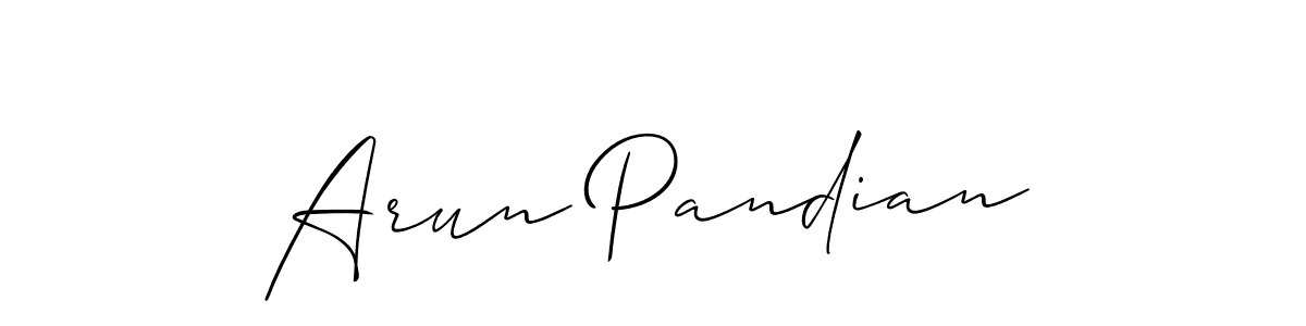 Arun Pandian stylish signature style. Best Handwritten Sign (Allison_Script) for my name. Handwritten Signature Collection Ideas for my name Arun Pandian. Arun Pandian signature style 2 images and pictures png