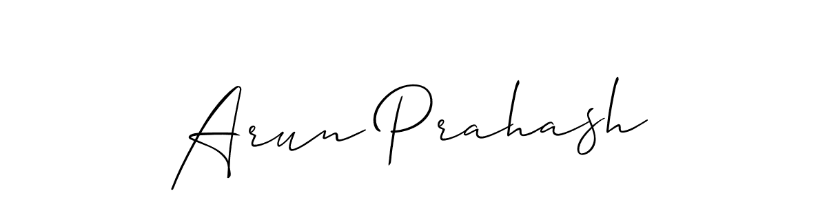 The best way (Allison_Script) to make a short signature is to pick only two or three words in your name. The name Arun Prahash include a total of six letters. For converting this name. Arun Prahash signature style 2 images and pictures png
