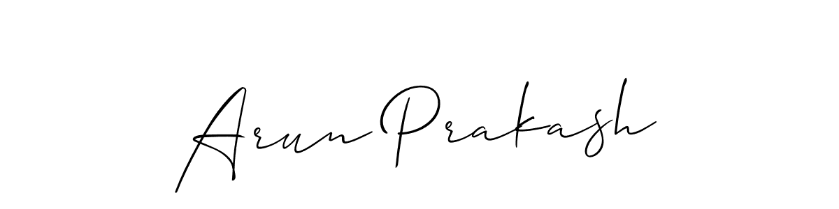 How to Draw Arun Prakash signature style? Allison_Script is a latest design signature styles for name Arun Prakash. Arun Prakash signature style 2 images and pictures png