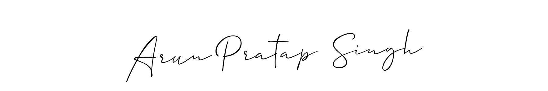 How to make Arun Pratap  Singh signature? Allison_Script is a professional autograph style. Create handwritten signature for Arun Pratap  Singh name. Arun Pratap  Singh signature style 2 images and pictures png