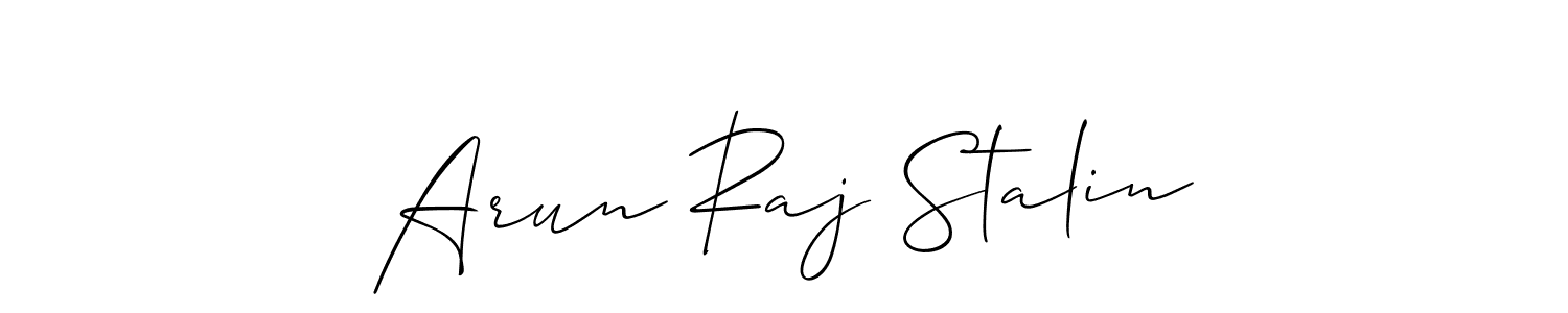 Here are the top 10 professional signature styles for the name Arun Raj Stalin. These are the best autograph styles you can use for your name. Arun Raj Stalin signature style 2 images and pictures png