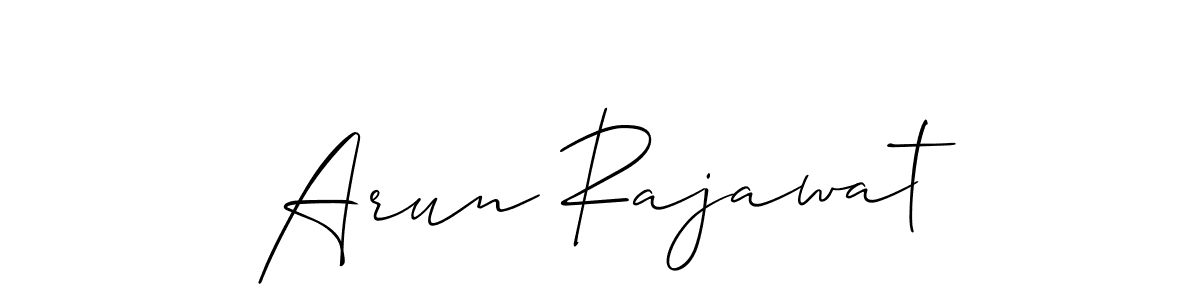 How to Draw Arun Rajawat signature style? Allison_Script is a latest design signature styles for name Arun Rajawat. Arun Rajawat signature style 2 images and pictures png