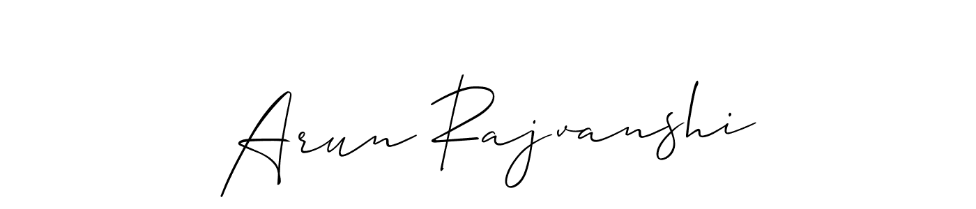 Also You can easily find your signature by using the search form. We will create Arun Rajvanshi name handwritten signature images for you free of cost using Allison_Script sign style. Arun Rajvanshi signature style 2 images and pictures png