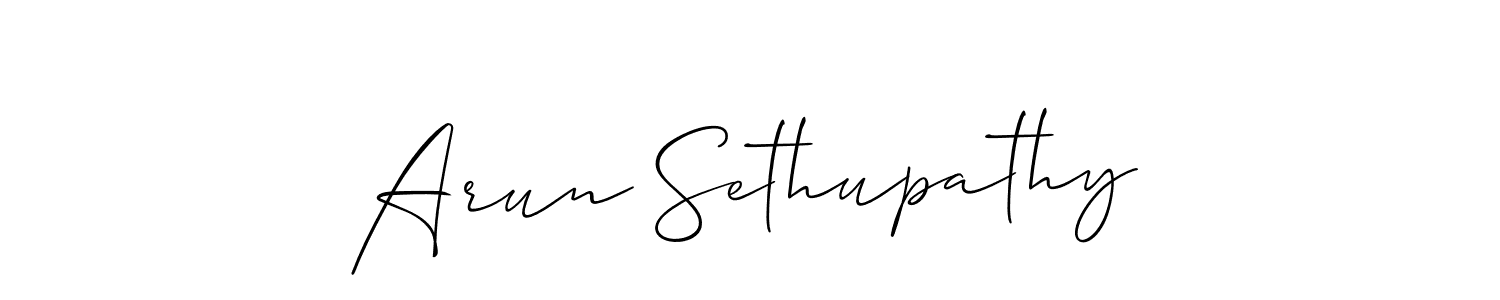 Once you've used our free online signature maker to create your best signature Allison_Script style, it's time to enjoy all of the benefits that Arun Sethupathy name signing documents. Arun Sethupathy signature style 2 images and pictures png