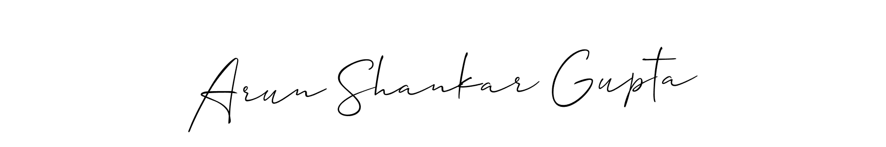 How to Draw Arun Shankar Gupta signature style? Allison_Script is a latest design signature styles for name Arun Shankar Gupta. Arun Shankar Gupta signature style 2 images and pictures png