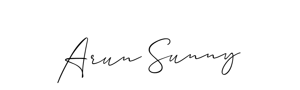 Check out images of Autograph of Arun Sunny name. Actor Arun Sunny Signature Style. Allison_Script is a professional sign style online. Arun Sunny signature style 2 images and pictures png