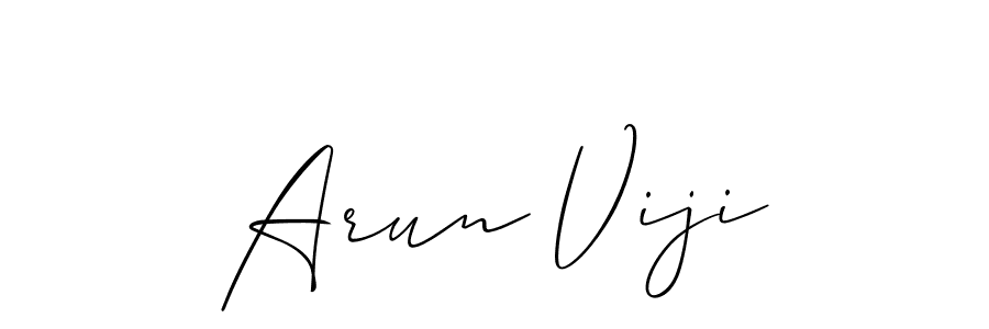 How to Draw Arun Viji signature style? Allison_Script is a latest design signature styles for name Arun Viji. Arun Viji signature style 2 images and pictures png