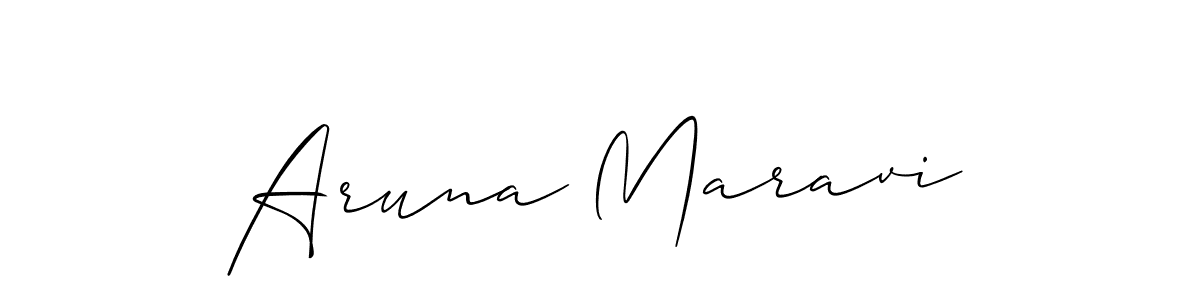 Also You can easily find your signature by using the search form. We will create Aruna Maravi name handwritten signature images for you free of cost using Allison_Script sign style. Aruna Maravi signature style 2 images and pictures png