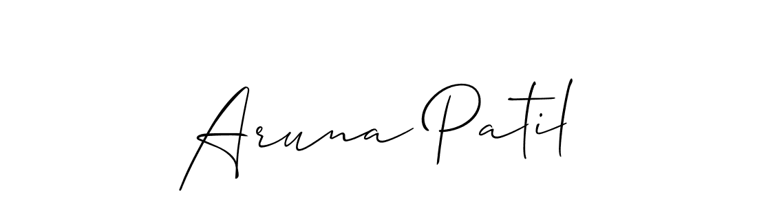 Make a beautiful signature design for name Aruna Patil. Use this online signature maker to create a handwritten signature for free. Aruna Patil signature style 2 images and pictures png