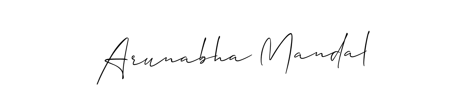 Also You can easily find your signature by using the search form. We will create Arunabha Mandal name handwritten signature images for you free of cost using Allison_Script sign style. Arunabha Mandal signature style 2 images and pictures png