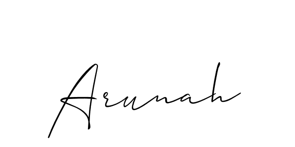 Make a short Arunah signature style. Manage your documents anywhere anytime using Allison_Script. Create and add eSignatures, submit forms, share and send files easily. Arunah signature style 2 images and pictures png