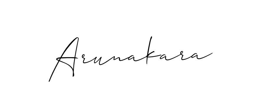 Allison_Script is a professional signature style that is perfect for those who want to add a touch of class to their signature. It is also a great choice for those who want to make their signature more unique. Get Arunakara name to fancy signature for free. Arunakara signature style 2 images and pictures png