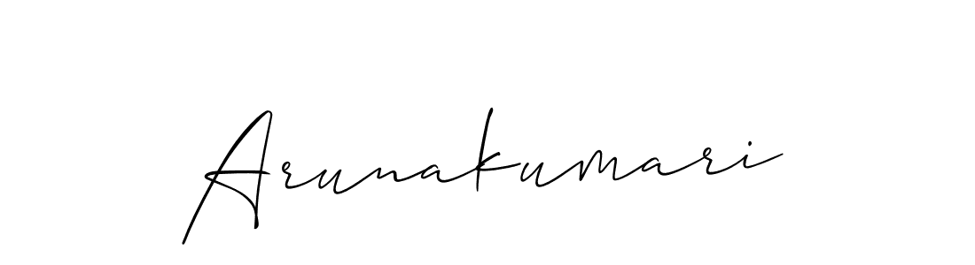 Make a short Arunakumari signature style. Manage your documents anywhere anytime using Allison_Script. Create and add eSignatures, submit forms, share and send files easily. Arunakumari signature style 2 images and pictures png