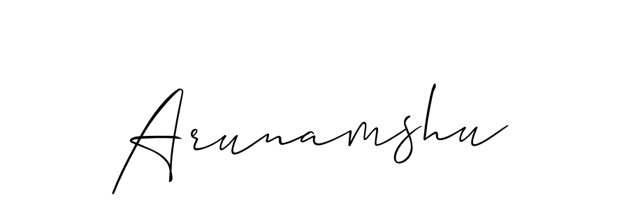 How to make Arunamshu name signature. Use Allison_Script style for creating short signs online. This is the latest handwritten sign. Arunamshu signature style 2 images and pictures png