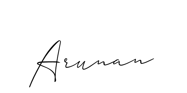 How to Draw Arunan signature style? Allison_Script is a latest design signature styles for name Arunan. Arunan signature style 2 images and pictures png