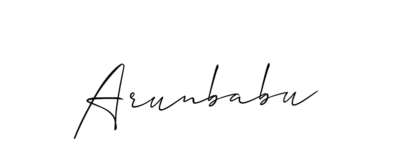 You can use this online signature creator to create a handwritten signature for the name Arunbabu. This is the best online autograph maker. Arunbabu signature style 2 images and pictures png