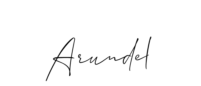 if you are searching for the best signature style for your name Arundel. so please give up your signature search. here we have designed multiple signature styles  using Allison_Script. Arundel signature style 2 images and pictures png