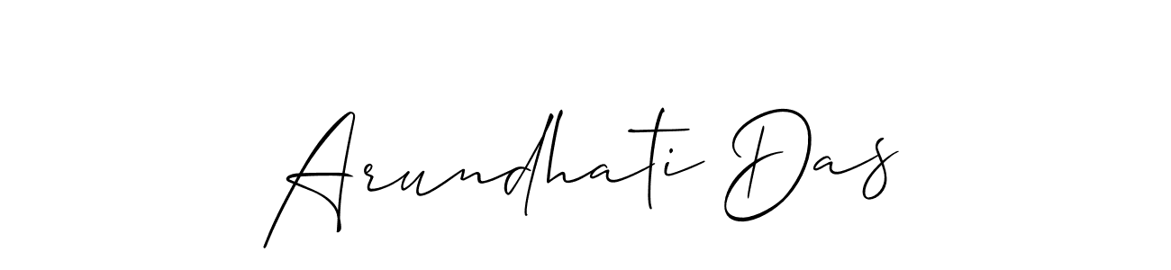 Make a beautiful signature design for name Arundhati Das. With this signature (Allison_Script) style, you can create a handwritten signature for free. Arundhati Das signature style 2 images and pictures png