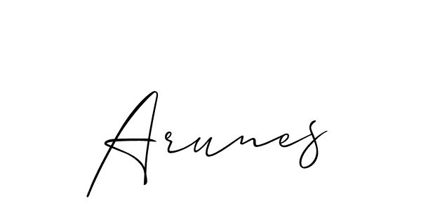 Best and Professional Signature Style for Arunes. Allison_Script Best Signature Style Collection. Arunes signature style 2 images and pictures png