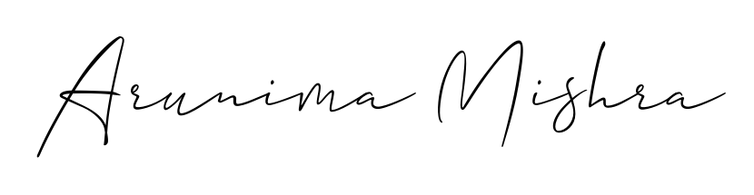 Designed for modern professionals: Arunima Mishra name signature crafted with Allison_Script script. Ready for digital PDF workflows. Arunima Mishra signature style 2 images and pictures png