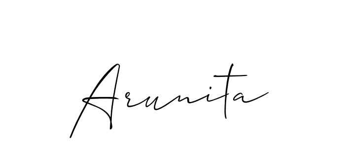 Make a beautiful signature design for name Arunita. Use this online signature maker to create a handwritten signature for free. Arunita signature style 2 images and pictures png