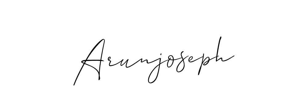 How to Draw Arunjoseph signature style? Allison_Script is a latest design signature styles for name Arunjoseph. Arunjoseph signature style 2 images and pictures png