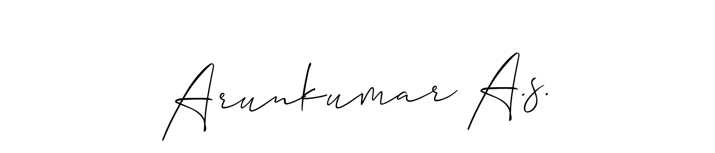 Make a beautiful signature design for name Arunkumar A.s.. Use this online signature maker to create a handwritten signature for free. Arunkumar A.s. signature style 2 images and pictures png