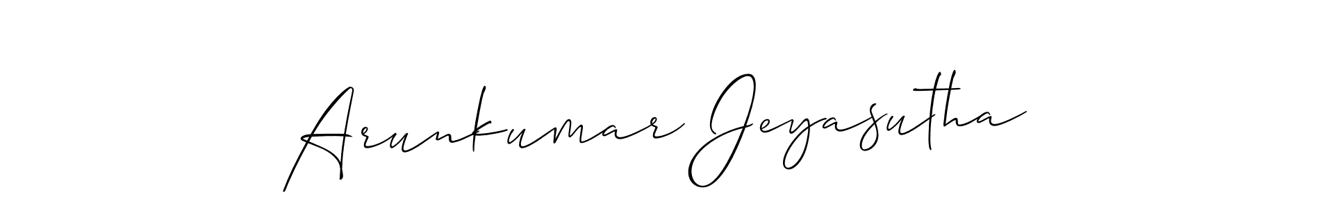 Similarly Allison_Script is the best handwritten signature design. Signature creator online .You can use it as an online autograph creator for name Arunkumar Jeyasutha. Arunkumar Jeyasutha signature style 2 images and pictures png