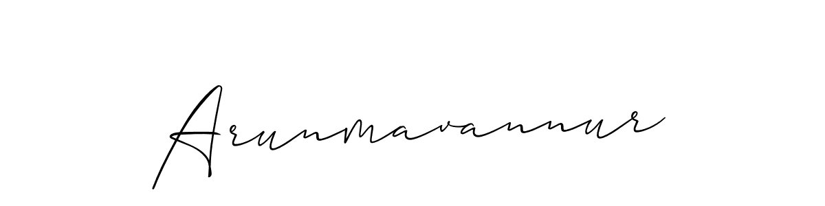 The best way (Allison_Script) to make a short signature is to pick only two or three words in your name. The name Arunmavannur include a total of six letters. For converting this name. Arunmavannur signature style 2 images and pictures png