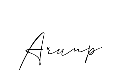 Similarly Allison_Script is the best handwritten signature design. Signature creator online .You can use it as an online autograph creator for name Arunp. Arunp signature style 2 images and pictures png