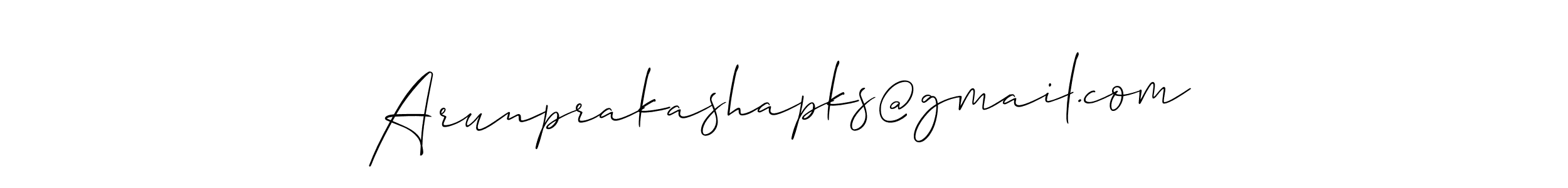 Once you've used our free online signature maker to create your best signature Allison_Script style, it's time to enjoy all of the benefits that Arunprakashapks@gmail.com name signing documents. Arunprakashapks@gmail.com signature style 2 images and pictures png
