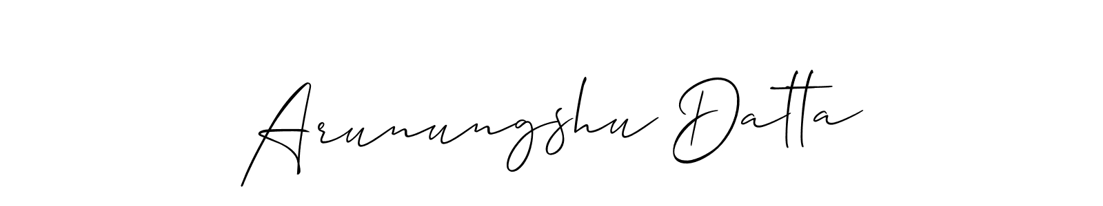 if you are searching for the best signature style for your name Arunungshu Datta. so please give up your signature search. here we have designed multiple signature styles  using Allison_Script. Arunungshu Datta signature style 2 images and pictures png