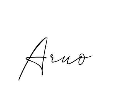 if you are searching for the best signature style for your name Aruo. so please give up your signature search. here we have designed multiple signature styles  using Allison_Script. Aruo signature style 2 images and pictures png
