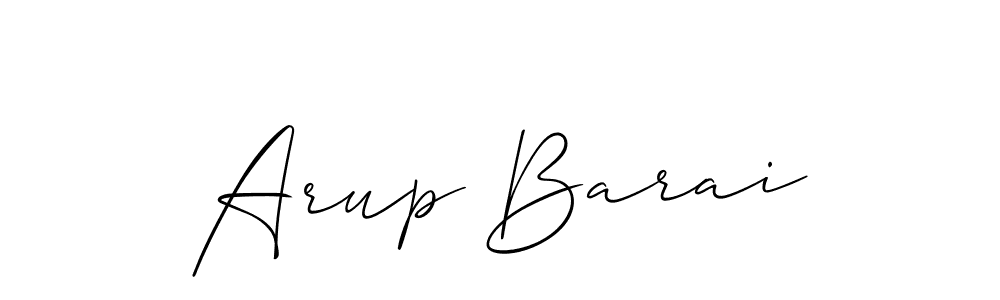 It looks lik you need a new signature style for name Arup Barai. Design unique handwritten (Allison_Script) signature with our free signature maker in just a few clicks. Arup Barai signature style 2 images and pictures png