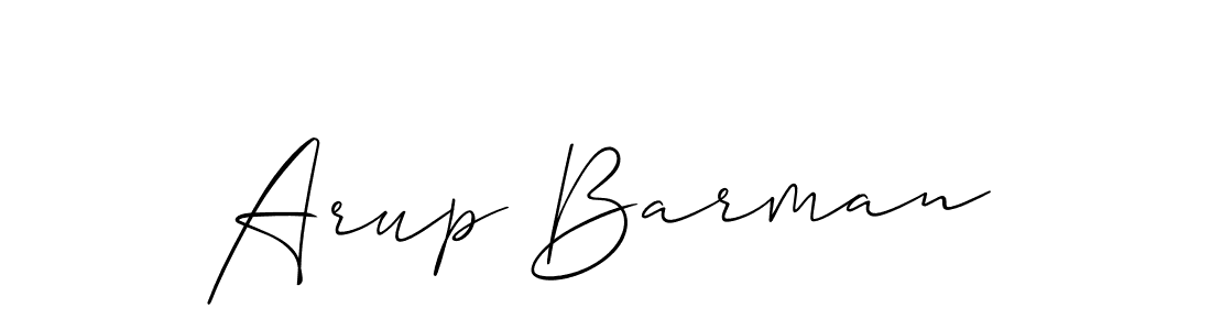 Arup Barman stylish signature style. Best Handwritten Sign (Allison_Script) for my name. Handwritten Signature Collection Ideas for my name Arup Barman. Arup Barman signature style 2 images and pictures png