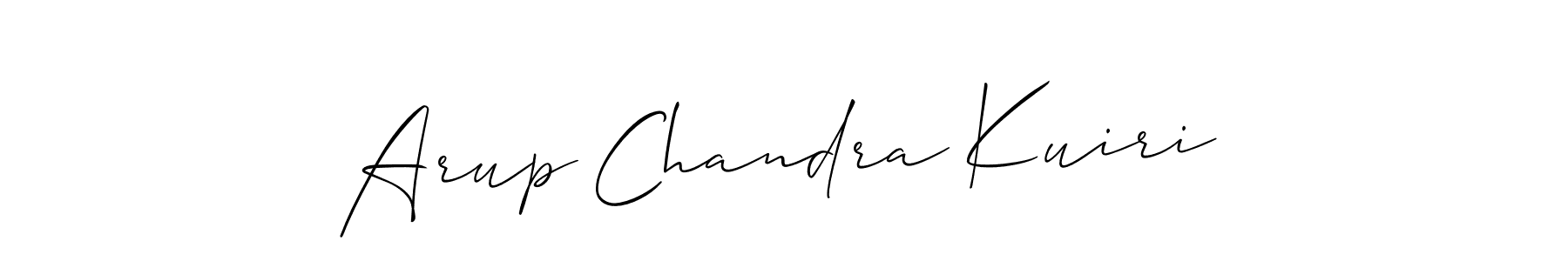 Similarly Allison_Script is the best handwritten signature design. Signature creator online .You can use it as an online autograph creator for name Arup Chandra Kuiri. Arup Chandra Kuiri signature style 2 images and pictures png