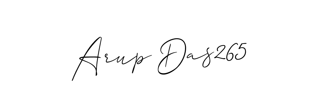 It looks lik you need a new signature style for name Arup Das265. Design unique handwritten (Allison_Script) signature with our free signature maker in just a few clicks. Arup Das265 signature style 2 images and pictures png