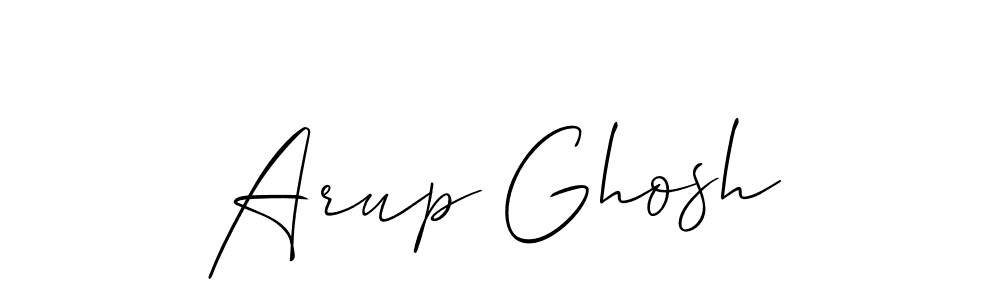 Make a beautiful signature design for name Arup Ghosh. With this signature (Allison_Script) style, you can create a handwritten signature for free. Arup Ghosh signature style 2 images and pictures png