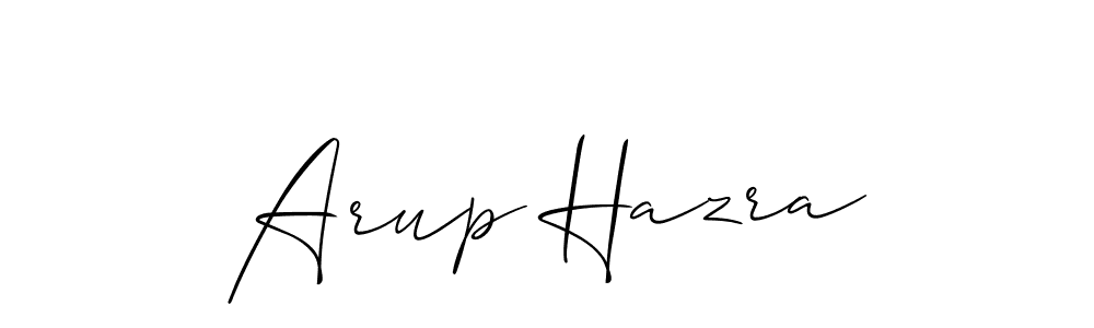 Design your own signature with our free online signature maker. With this signature software, you can create a handwritten (Allison_Script) signature for name Arup Hazra. Arup Hazra signature style 2 images and pictures png