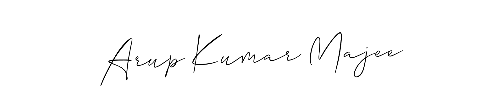 This is the best signature style for the Arup Kumar Majee name. Also you like these signature font (Allison_Script). Mix name signature. Arup Kumar Majee signature style 2 images and pictures png