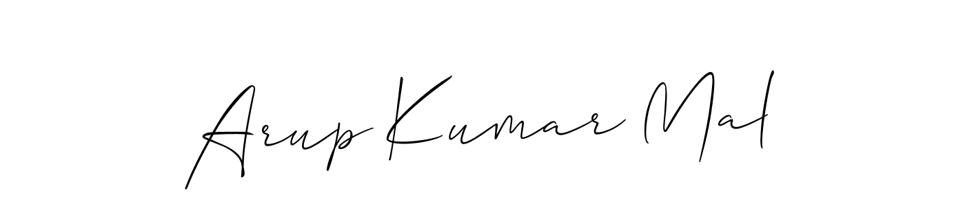 Allison_Script is a professional signature style that is perfect for those who want to add a touch of class to their signature. It is also a great choice for those who want to make their signature more unique. Get Arup Kumar Mal name to fancy signature for free. Arup Kumar Mal signature style 2 images and pictures png