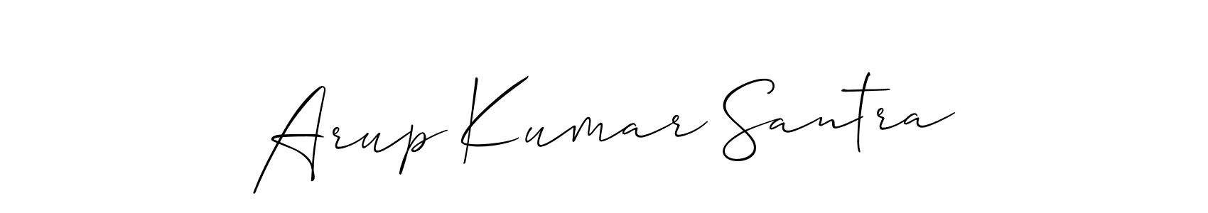 Similarly Allison_Script is the best handwritten signature design. Signature creator online .You can use it as an online autograph creator for name Arup Kumar Santra. Arup Kumar Santra signature style 2 images and pictures png