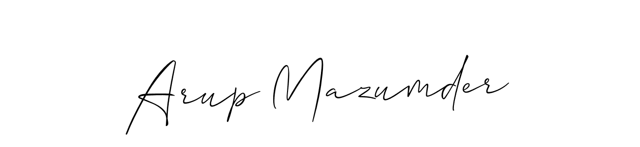 Use a signature maker to create a handwritten signature online. With this signature software, you can design (Allison_Script) your own signature for name Arup Mazumder. Arup Mazumder signature style 2 images and pictures png