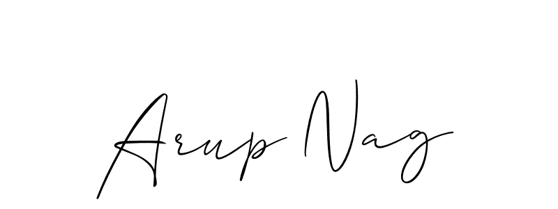 if you are searching for the best signature style for your name Arup Nag. so please give up your signature search. here we have designed multiple signature styles  using Allison_Script. Arup Nag signature style 2 images and pictures png