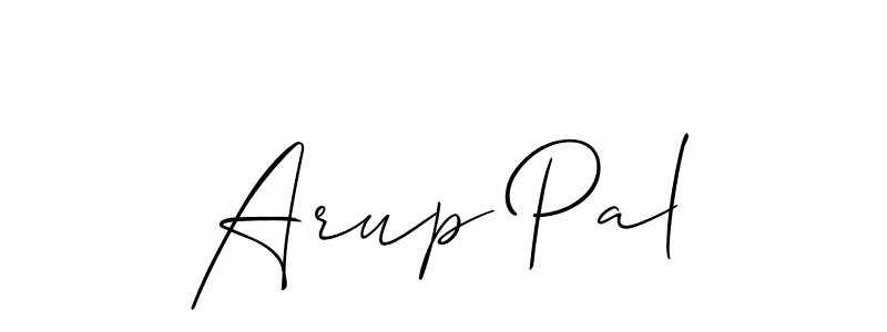 The best way (Allison_Script) to make a short signature is to pick only two or three words in your name. The name Arup Pal include a total of six letters. For converting this name. Arup Pal signature style 2 images and pictures png