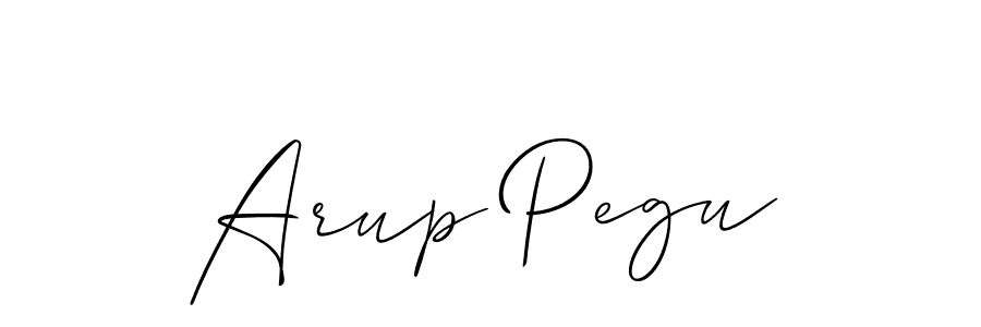 Best and Professional Signature Style for Arup Pegu. Allison_Script Best Signature Style Collection. Arup Pegu signature style 2 images and pictures png