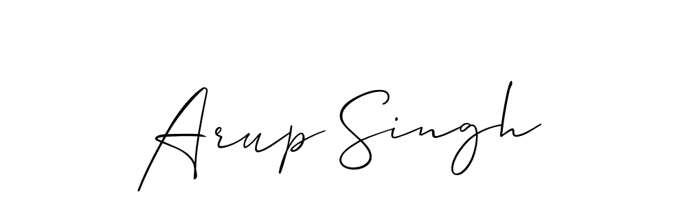 Arup Singh stylish signature style. Best Handwritten Sign (Allison_Script) for my name. Handwritten Signature Collection Ideas for my name Arup Singh. Arup Singh signature style 2 images and pictures png