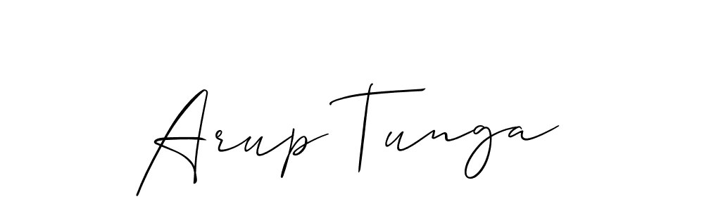 How to Draw Arup Tunga signature style? Allison_Script is a latest design signature styles for name Arup Tunga. Arup Tunga signature style 2 images and pictures png