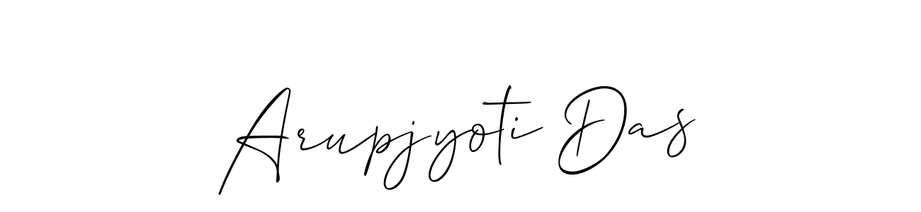 Create a beautiful signature design for name Arupjyoti Das. With this signature (Allison_Script) fonts, you can make a handwritten signature for free. Arupjyoti Das signature style 2 images and pictures png